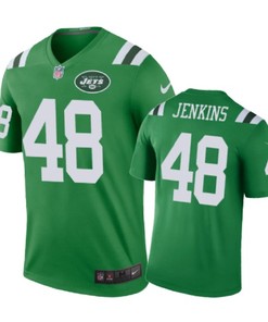 New York Jets #48 Jordan Jenkins Nike Color Rush Green Jersey
