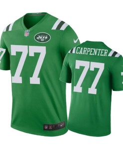 New York Jets #77 James Carpenter Nike Color Rush Green Jersey