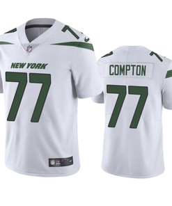 New York Jets #77 Tom Compton White Vapor Untouchable Limited Jersey - Mens