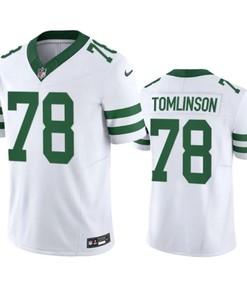 New York Jets #78 Laken Tomlinson White 2023 Fuse Vapor Limited Throwback Jersey