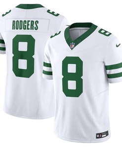 New York Jets #8 Aaron Rodgers Legacy Vapor Fuse Limited Jersey - White