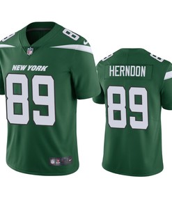 New York Jets #89 Chris Herndon Green Vapor Untouchable Limited Jersey - Mens