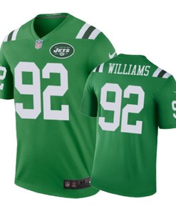 New York Jets #92 Leonard Williams Nike Color Rush Green Jersey