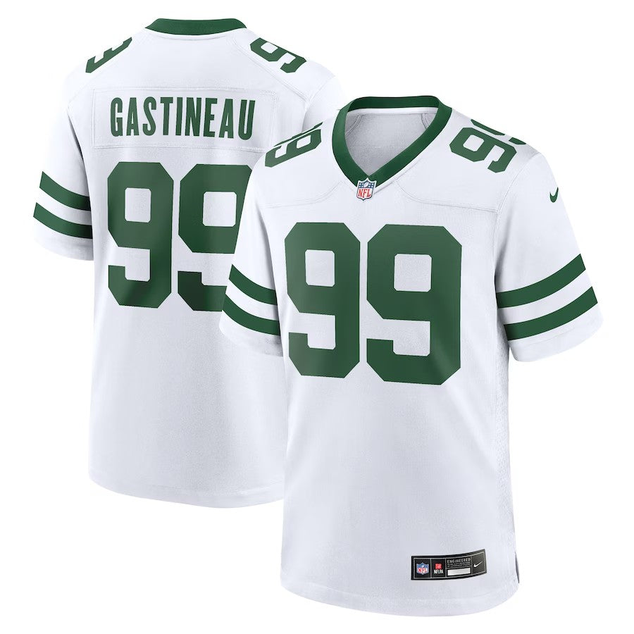 New York Jets #99 Mark Gastineau Legacy Retired Player Game Jersey - White