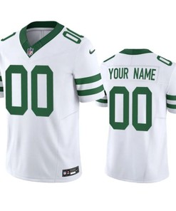 New York Jets Active Player Custom White 2023 Fuse Vapor Limited Jersey