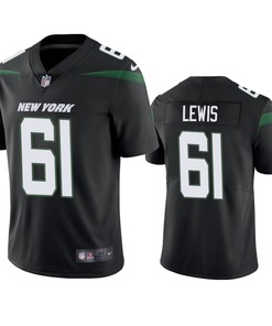 New York Jets Alex Lewis Black Vapor Limited Jersey