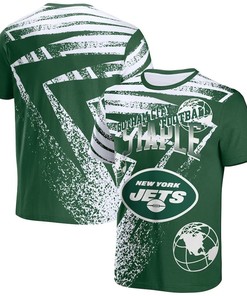 New York Jets All Over Print T-Shirt - Green