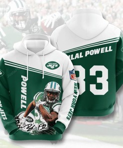 New York Jets Bilal Powell 3D Hoodie Zip Hoodie
