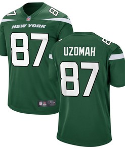 New York Jets C.J. Uzomah 87 Game Player Jersey - Gotham Green Jersey