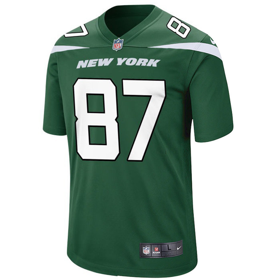 New York Jets C.J. Uzomah 87 Game Player Jersey - Gotham Green Jersey