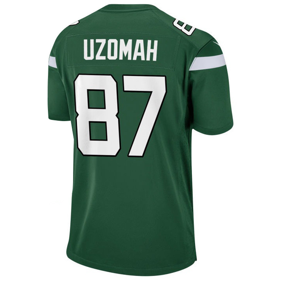 New York Jets C.J. Uzomah 87 Game Player Jersey - Gotham Green Jersey