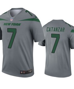 New York Jets Chandler Catanzaro Gray Inverted Legend Jersey