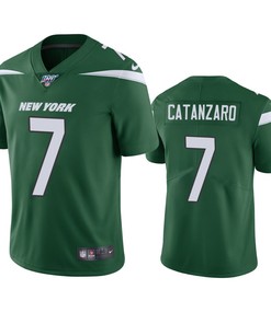 New York Jets Chandler Catanzaro Green 100th Season Vapor Limited Jersey