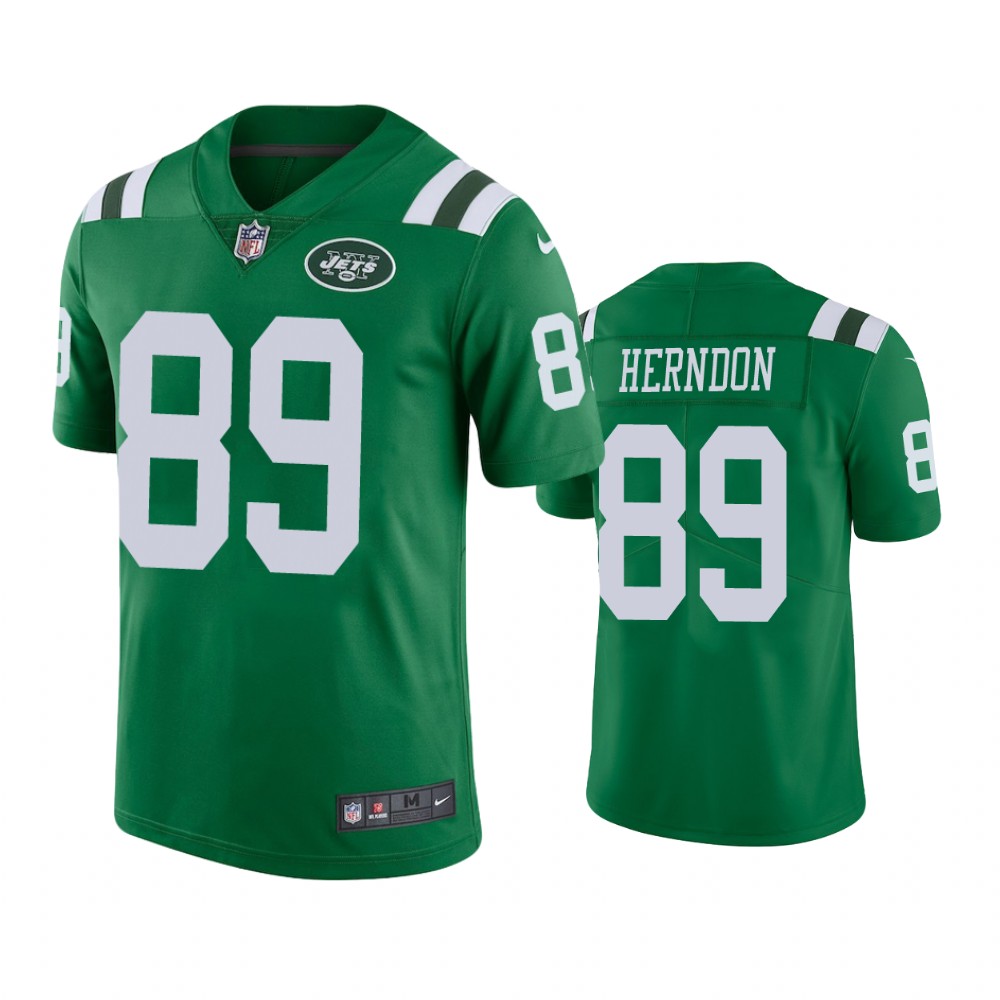 New York Jets Chris Herndon Green Nike Color Rush Limited Jersey