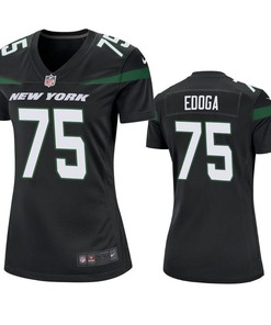 New York Jets Chuma Brandedoga 2019 Nfl Draft Black Game Womens Jersey