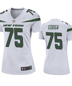 New York Jets Chuma Brandedoga 2019 Nfl Draft White Game Womens Jersey
