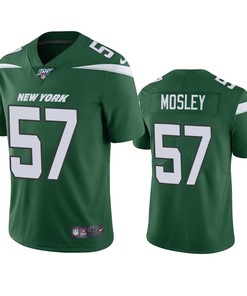 New York Jets C.j. Mosley Green 100th Season Vapor Limited Jersey