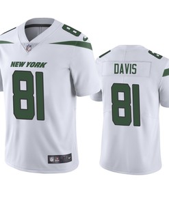 New York Jets Corey Davis 81 White Vapor Limited Jersey