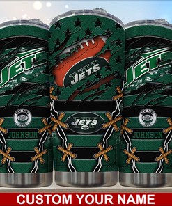 New York Jets Custom Name Limited Edition Tumbler - Personalize Your Drinkware