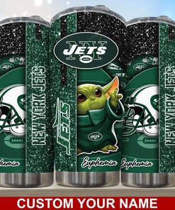 New York Jets Custom Name Tumbler
