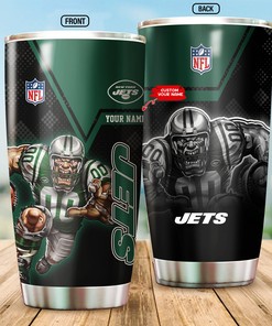 New York Jets Custom Name Tumbler Fan Gift