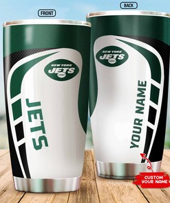 New York Jets Custom Name Tumbler - Personalized Team Tumbler