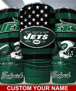 New York Jets Custom Name Tumbler for NFL Fans