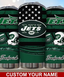 New York Jets Custom Name Tumbler for NFL Fans
