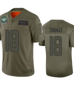 New York Jets Demaryius Thomas Camo 2019 Salute To Service Limited Jersey