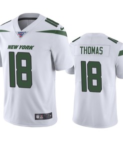 New York Jets Demaryius Thomas White 100th Season Vapor Limited Jersey