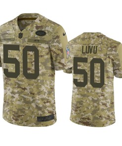 New York Jets Frankie Luvu Jersey Nfl Camo Salute To Service