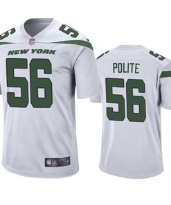 New York Jets Jachai Polite 2019 Nfl Draft White Game Jersey