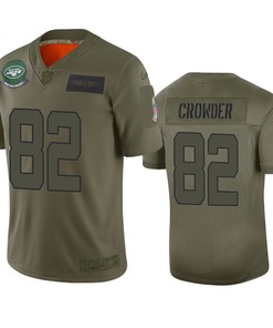 New York Jets Jamison Crowder Camo 2019 Salute To Service Limited Jersey