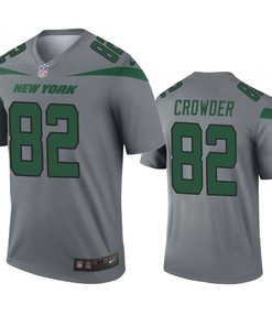 New York Jets Jamison Crowder Gray Inverted Legend Jersey