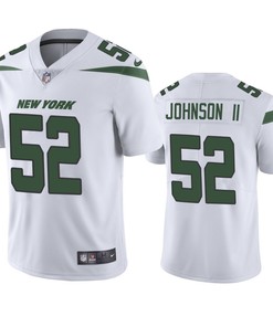 New York Jets Jermaine Johnson II 52 White Vapor Limited Jersey - Men's