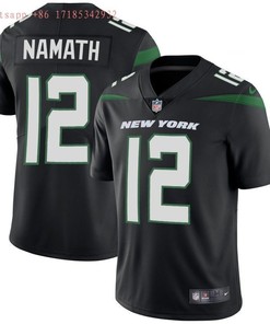 New York Jets Joe Namath #12 Nfl 2020 Black Jersey Jersey