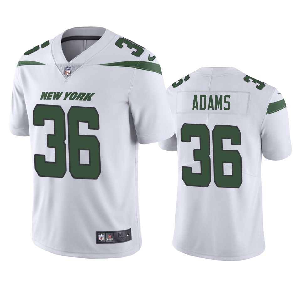 New York Jets Josh Adams White Vapor Limited Jersey