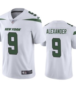New York Jets Kwon Alexander 9 White Vapor Limited Jersey