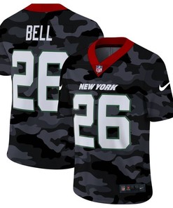 New York Jets Leveon Bell #26 Nfl 2020 Camo Jersey