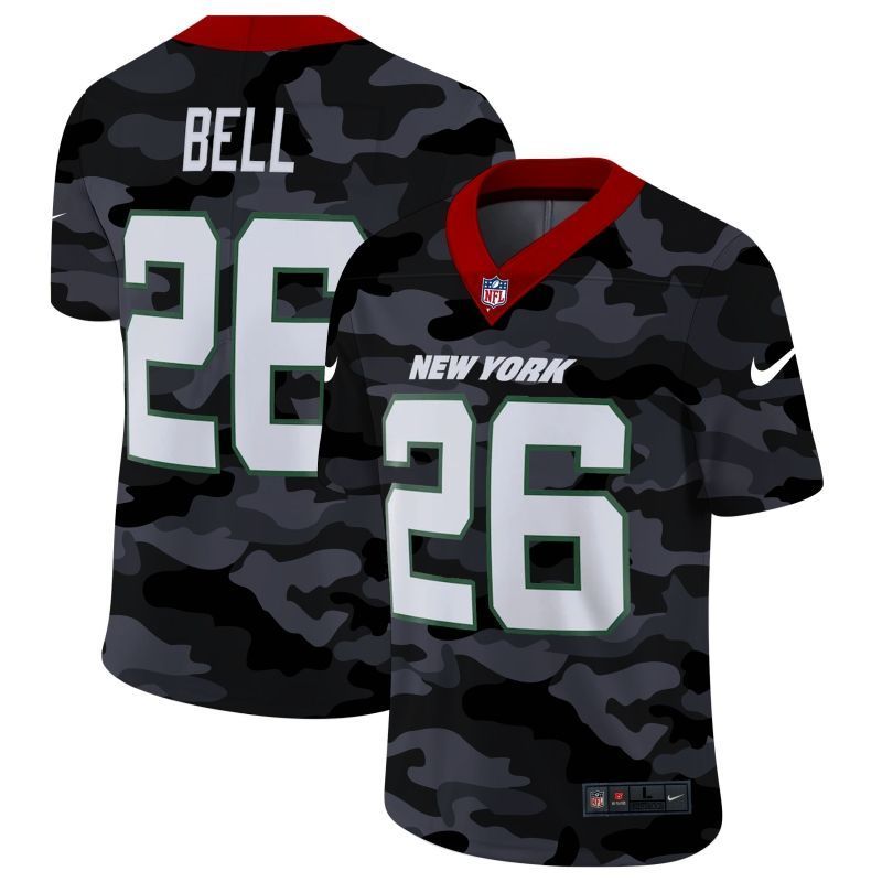 New York Jets Leveon Bell #26 Nfl 2020 Camo Jersey