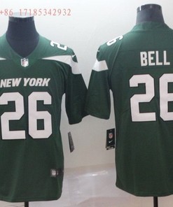 New York Jets Leveon Bell #26 Nfl 2020 Green Jersey Jersey