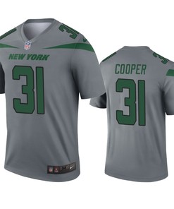 New York Jets Marcus Cooper Gray Inverted Legend Jersey
