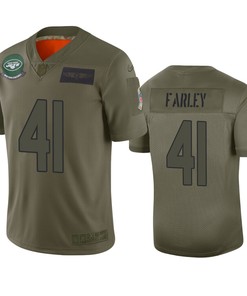 New York Jets Matthias Farley Camo 2019 Salute To Service Limited Jersey