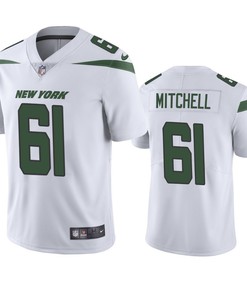 New York Jets Max Mitchell 61 White Vapor Limited Jersey