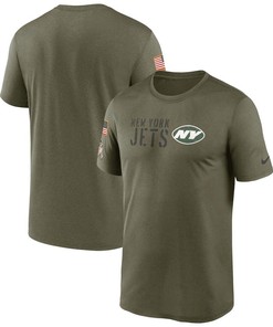 New York Jets Men 2022 Salute to Service Legend Team T-Shirt - Olive