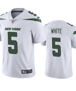 New York Jets Mike White 5 White Vapor Limited Jersey