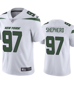 New York Jets Nathan Shepherd White 2019 Vapor Untouchable Limited Jersey - Mens