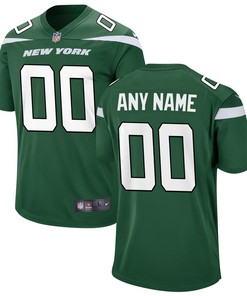 New York Jets Nike Custom Game Jersey - Gotham Green