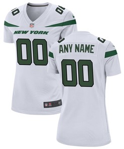 New York Jets Nike Womens Custom Game Jersey - Spotlight White