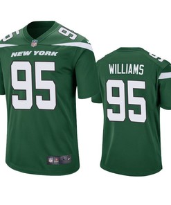 New York Jets Quinnen Williams 2019 Nfl Draft Green Game Jersey
